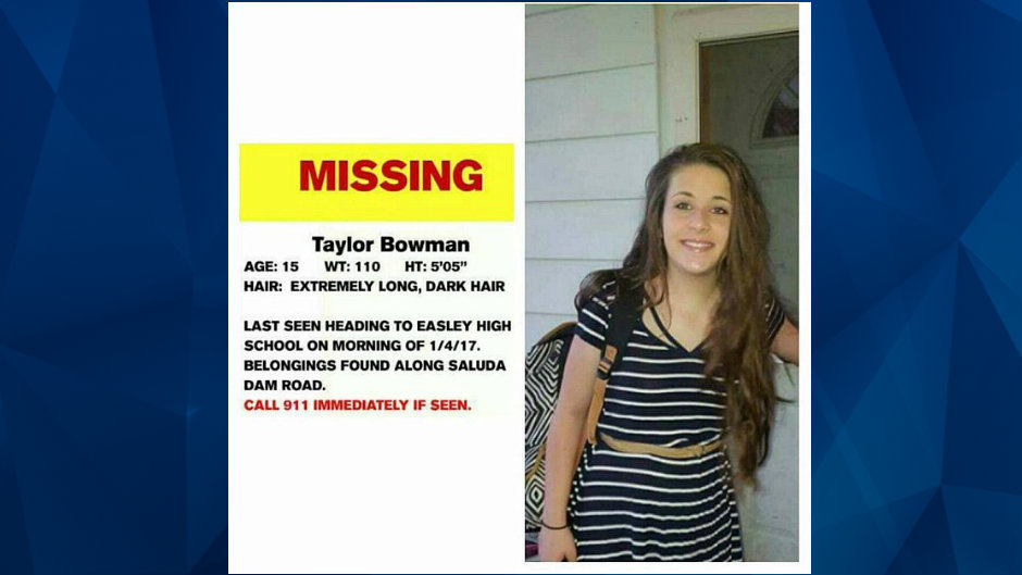 Taylor Bowman missing