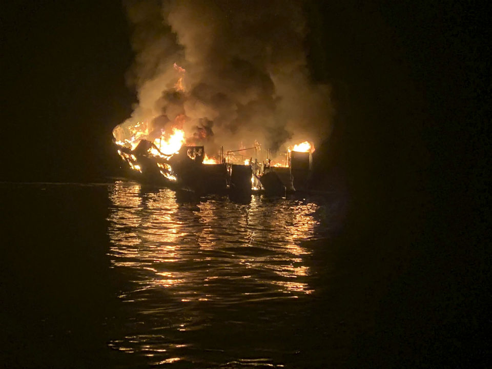 Santa Cruz Island boat fire