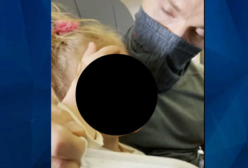 Toddler refuses to wear mask