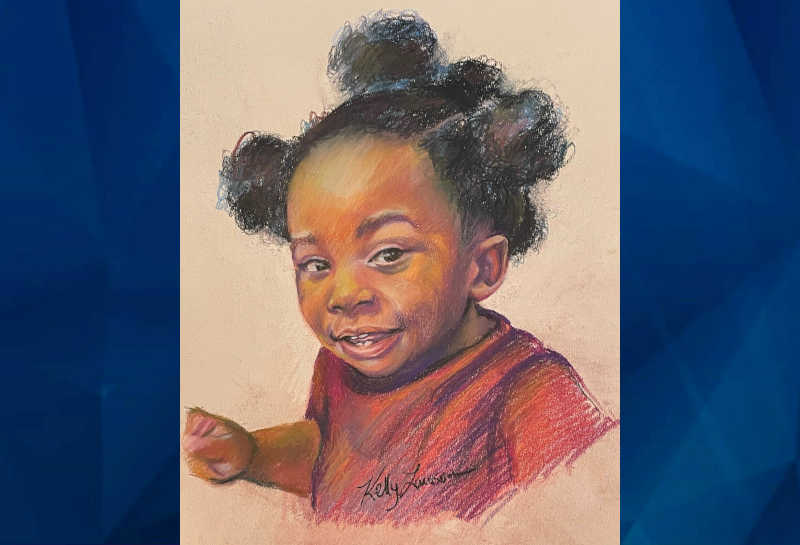 Sketch of deceased toddler