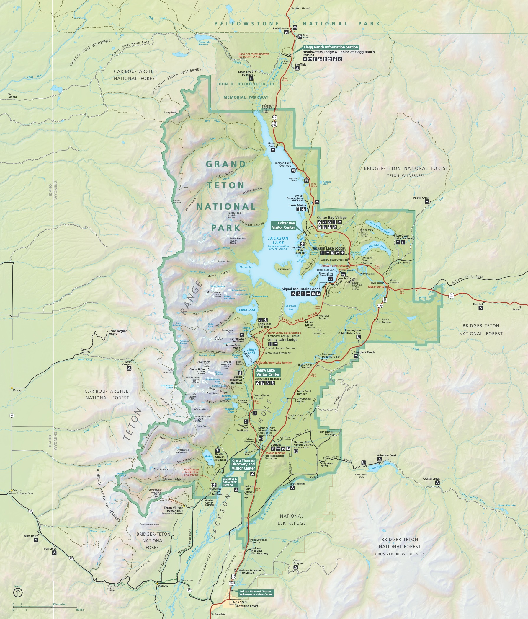 Grand Teton National Park Map