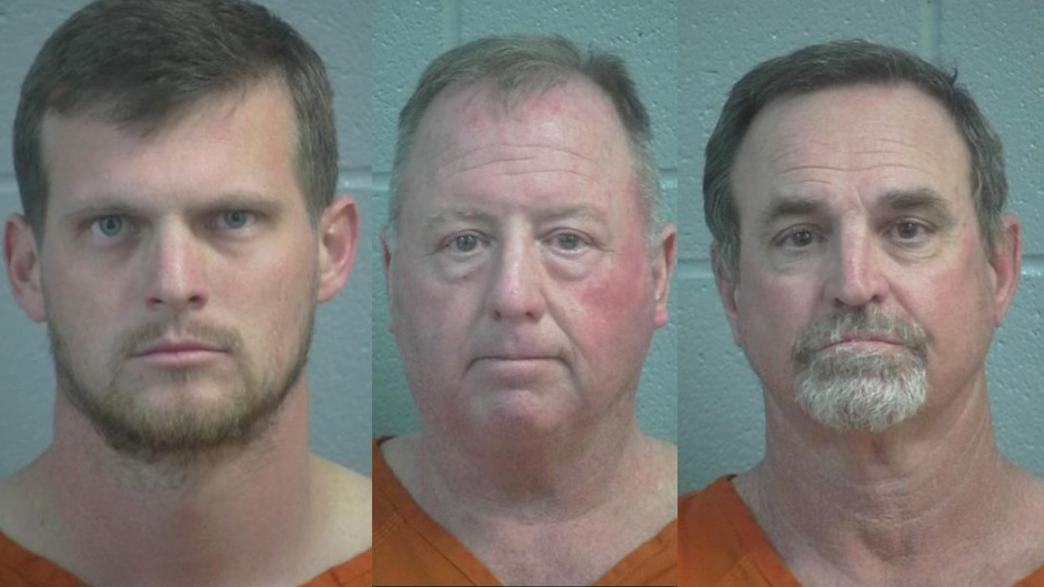 Mugshots for Matthew Counts, Greg McClendon, and Barry Russell