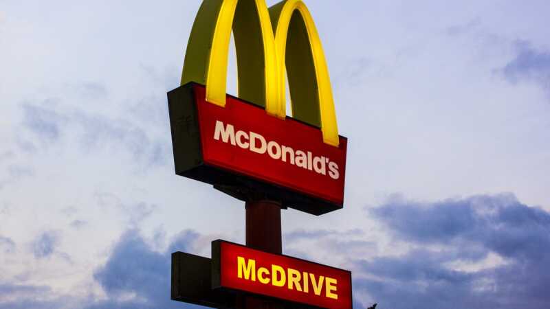 McDonald's drive thru sign