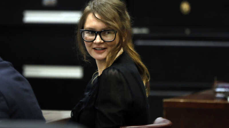 This April 15, 2019 file photo shows Anna Sorokin during her grand larceny trial at New York State Supreme Court, in New York. Prosecutors want to prevent the fake German heiress and convicted swindler Anna Sorokin from profiting from her highly publicized case. The New York Attorney General's Office recently invoked a state law that forbids criminals from profiting off their crimes in a court challenge to a Netflix deal Sorokin signed last year. (AP Photo/Richard Drew, File)