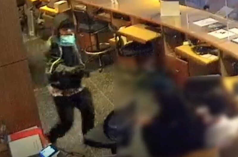 CCTV of Moma stabbing