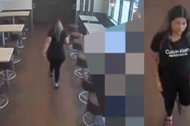 Surveillance stills from a Phoenix McDonald's