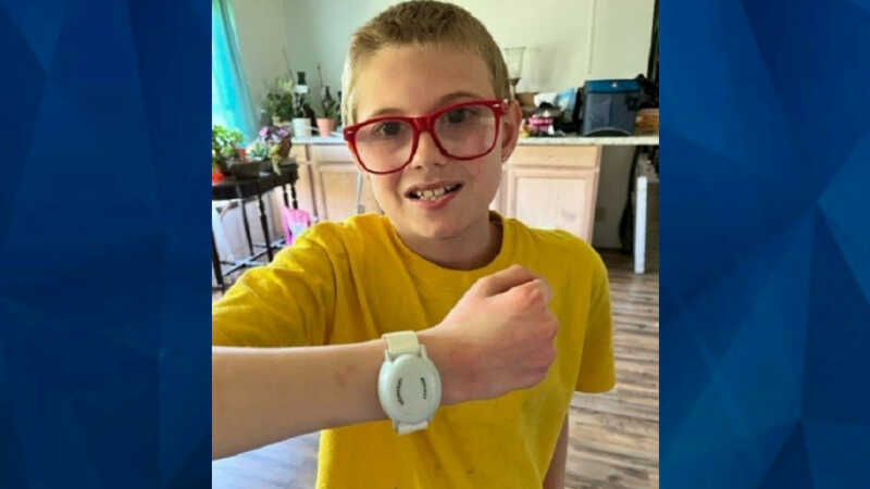 missing Bedford boy wearing yellow shirt and red glasses