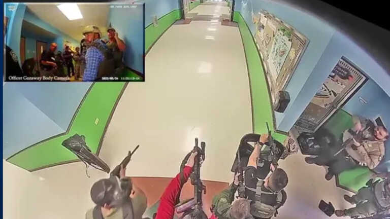 BREAKING: Video Shows Cops Standing by as Uvalde Elementary School