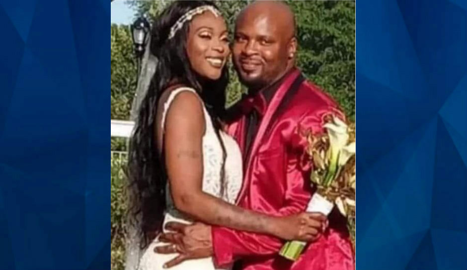 Keaira Hudson standing with husband