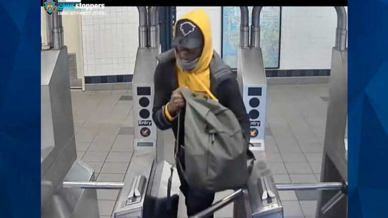 screenshot of subway suspect NY