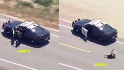 GRAPHIC VIDEO: Suspect Dies After Jumping Out Stolen Police Cruiser ...