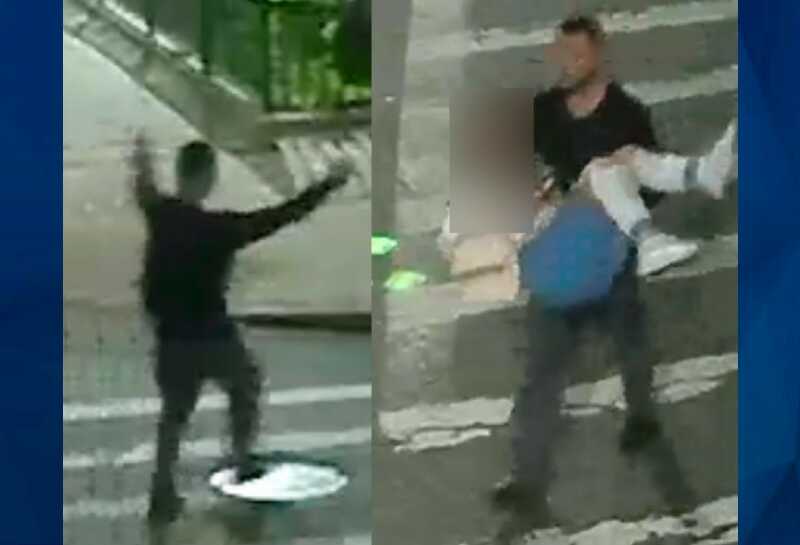 The alleged kidnapper and the victim/NYPD