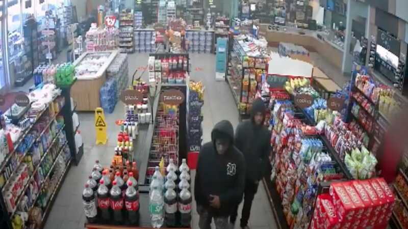 The suspects inside the convenience store