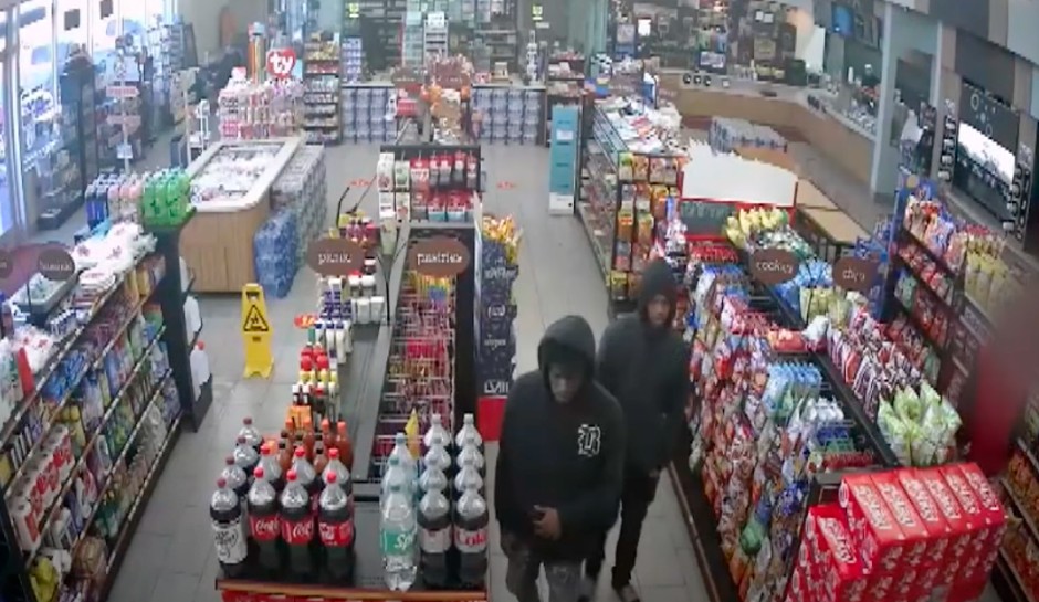 The suspects inside the convenience store
