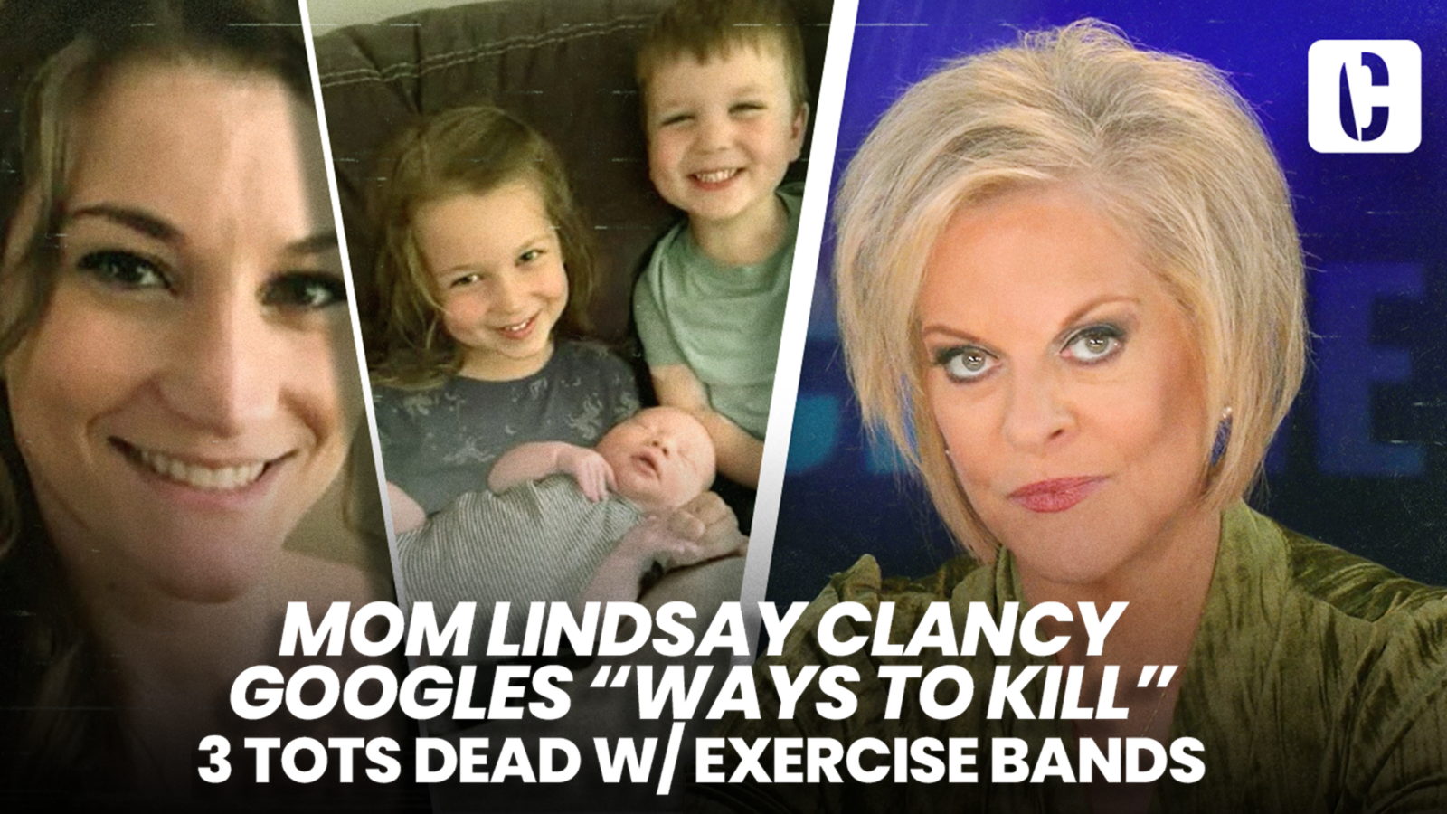 MOM LINDSAY CLANCY GOOGLES “WAYS TO KILL” 3 TOTS D*** W/ EXERCISE BANDS